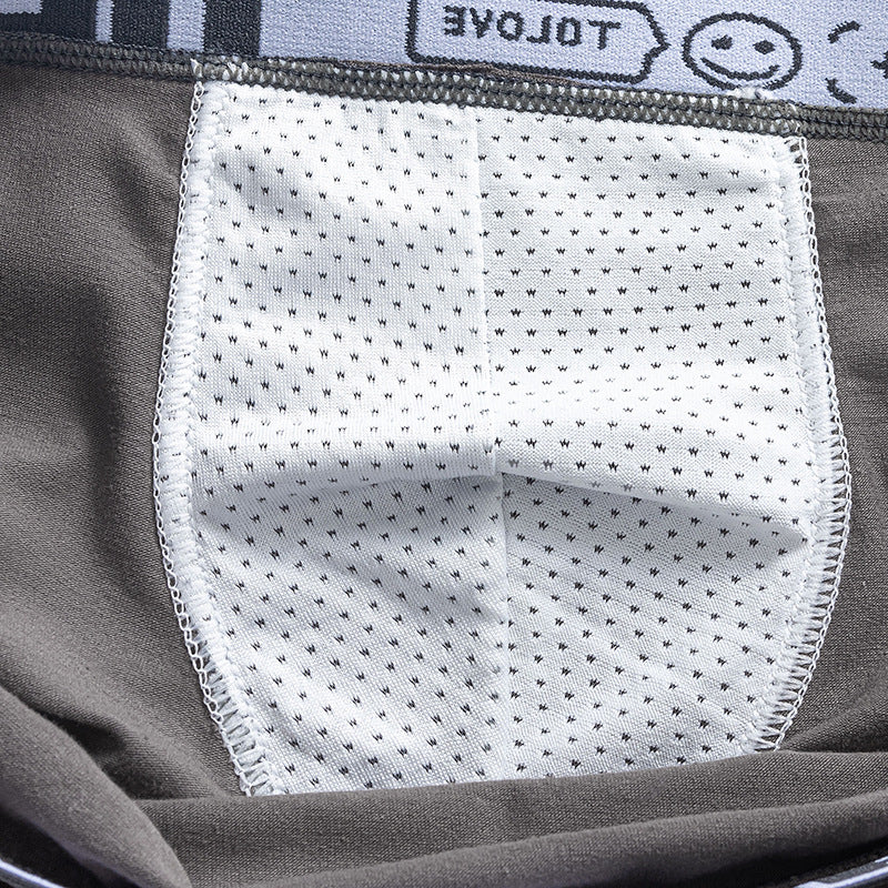 Men's Cotton Boxer Briefs Multi-Pack – Breathable Low-Waist Underwear