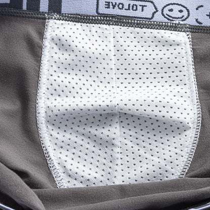 Men's Cotton Boxer Briefs Multi-Pack – Breathable Low-Waist Underwear