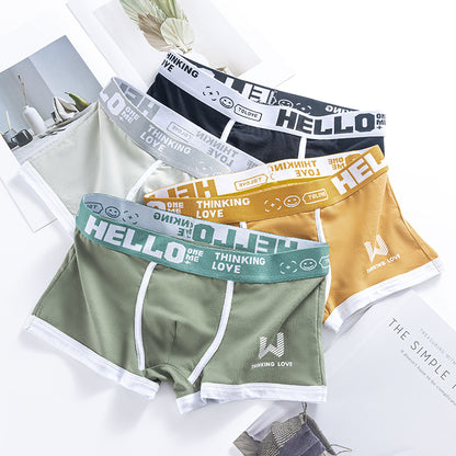 Men's Cotton Boxer Briefs Multi-Pack – Breathable Low-Waist Underwear
