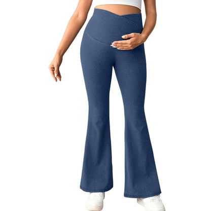 Women's Maternity High-Waist Slim Jeans with Belly Support