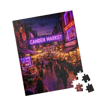 Camden Market Neon Night Jigsaw Puzzle – 110, 252, 520 & 1014 Pieces