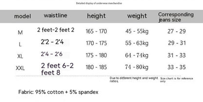 Men's Cotton Colour Ink Print Boxer Briefs – Breathable Low-Waist