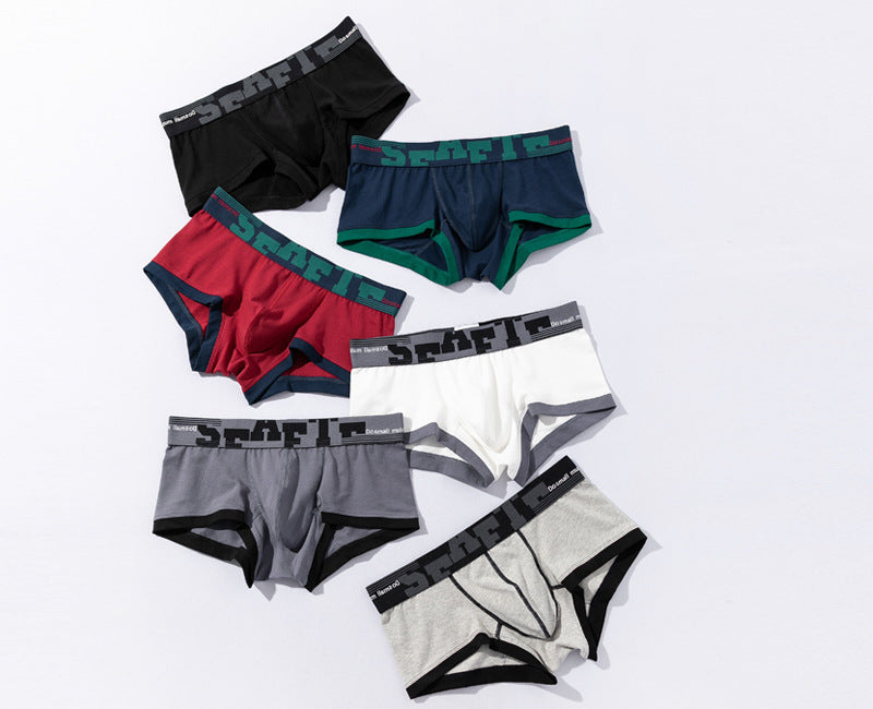 Men's Low-Rise Cotton Boxer Shorts – Body-Shaping Breathable Fit