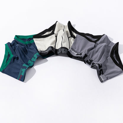 Men's Low-Rise Cotton Boxer Shorts – Body-Shaping Breathable Fit