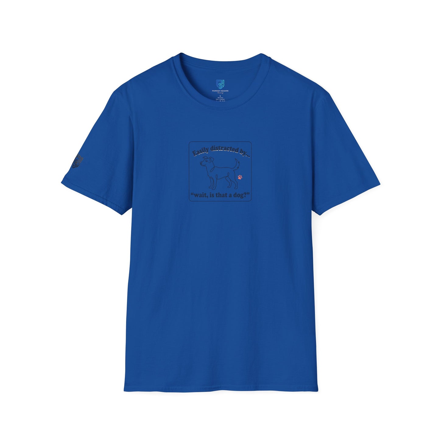 'Easily Distracted By…wait, is that a dog?' Cartoon Dog Graphic Tee