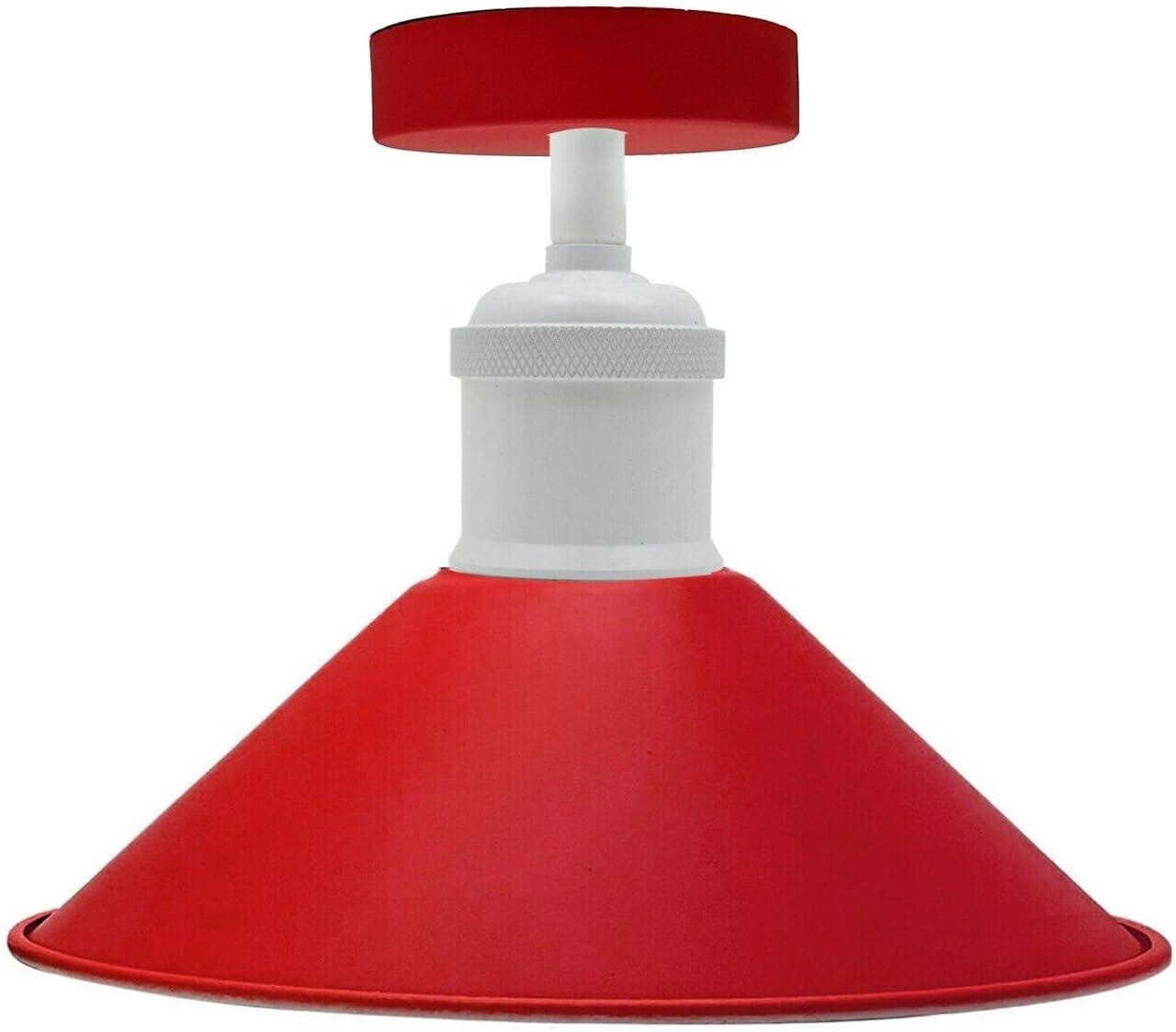 Vintage Flush Mount Metal Cone Industrial pendant ceiling light ~5656-2