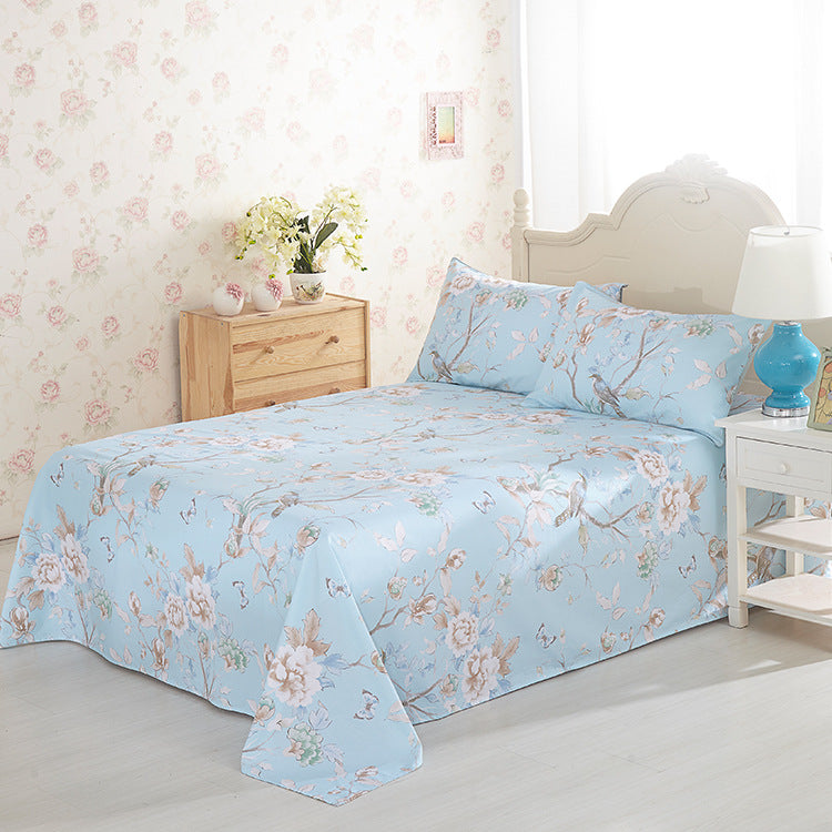 Floral Print Cotton Blend Duvet Cover | 6 Colours 2 Sizes