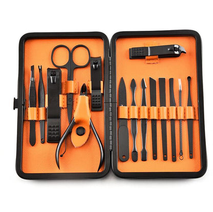 15-Piece Stainless Steel Nail Clipper & Manicure Set | 3 Colours