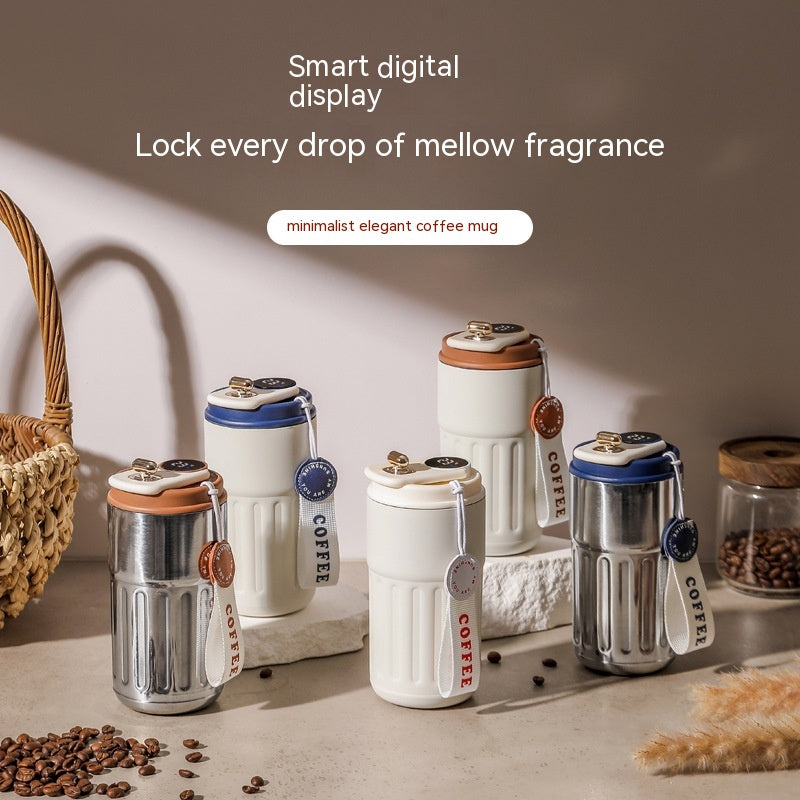 Smart Digital Insulated Tumbler — 316 Stainless Steel Vacuum Flask, 450ml
