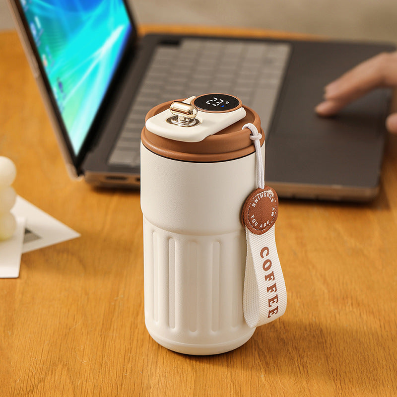 Smart Digital Insulated Tumbler — 316 Stainless Steel Vacuum Flask, 450ml