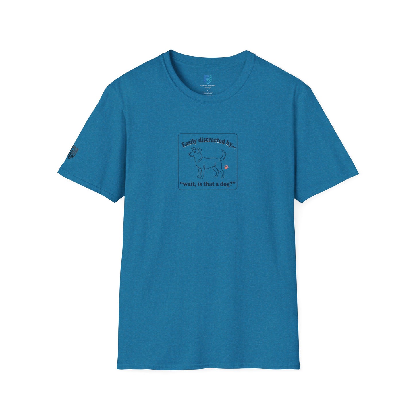 'Easily Distracted By…wait, is that a dog?' Cartoon Dog Graphic Tee