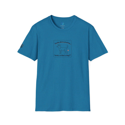 'Easily Distracted By…wait, is that a dog?' Cartoon Dog Graphic Tee