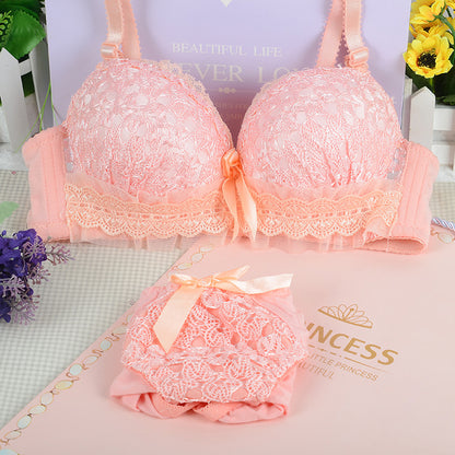 Women's Full Cup Lace Bra & Panties Set | Detachable Straps 7 Colours