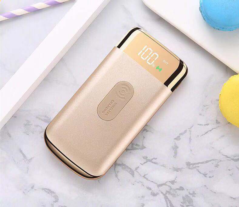 20,000mAh Slim Power Bank – LCD Display Multi-USB Gold, Black, White, Rose Gold & Blue