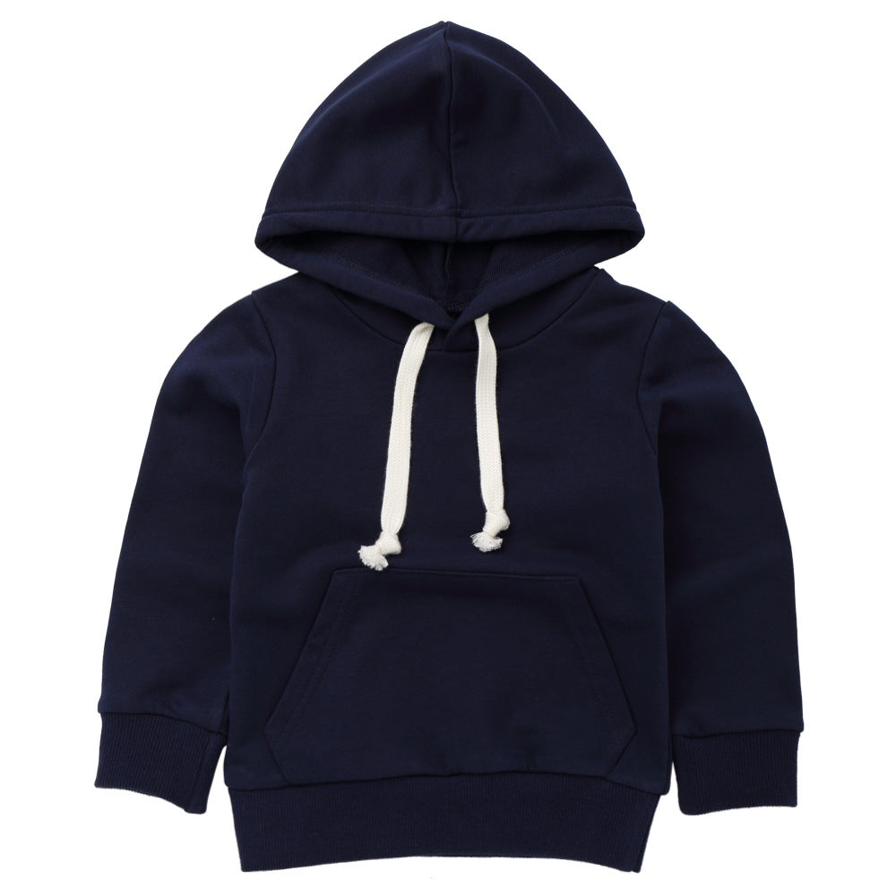 Children's 95% Cotton Hooded Sweatshirt | Kids Casual Hoodie 90-140cm