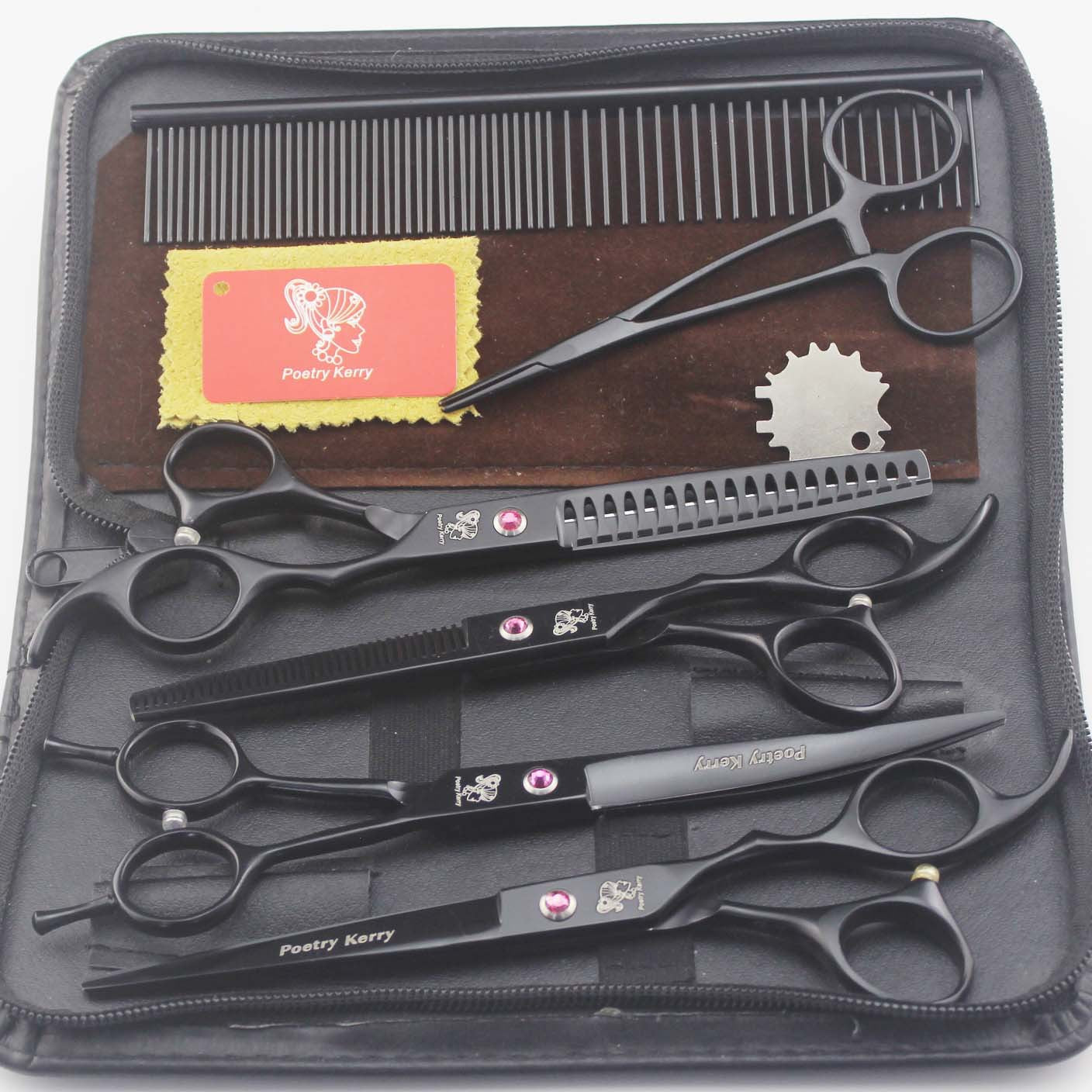 Professional Pet Grooming Scissors Set | 6-Piece