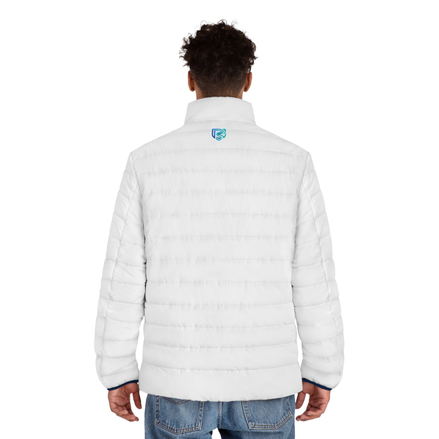 Minimal Logo Quilted Puffer Jacket | Slim Fit Winter Coat