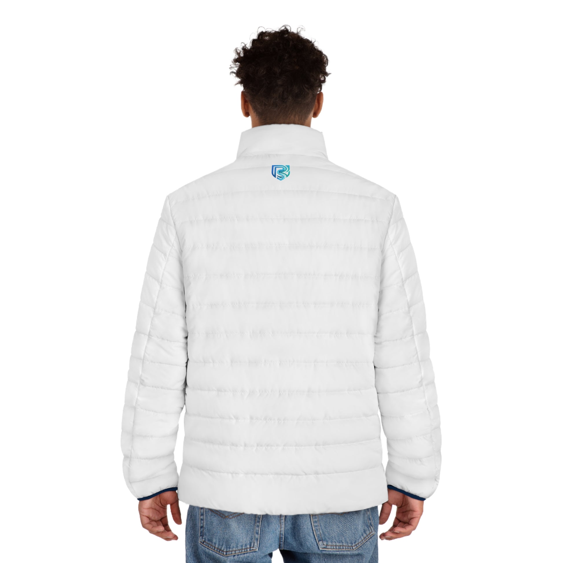 Minimal Logo Quilted Puffer Jacket | Slim Fit Winter Coat