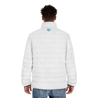 Minimal Logo Quilted Puffer Jacket | Slim Fit Winter Coat