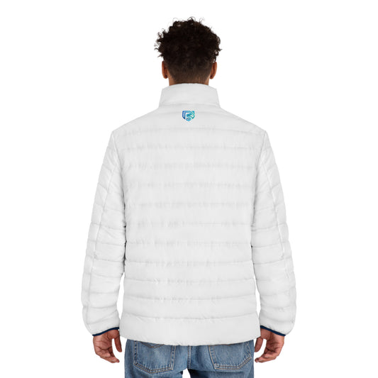 Minimal Logo Quilted Puffer Jacket | Slim Fit Winter Coat