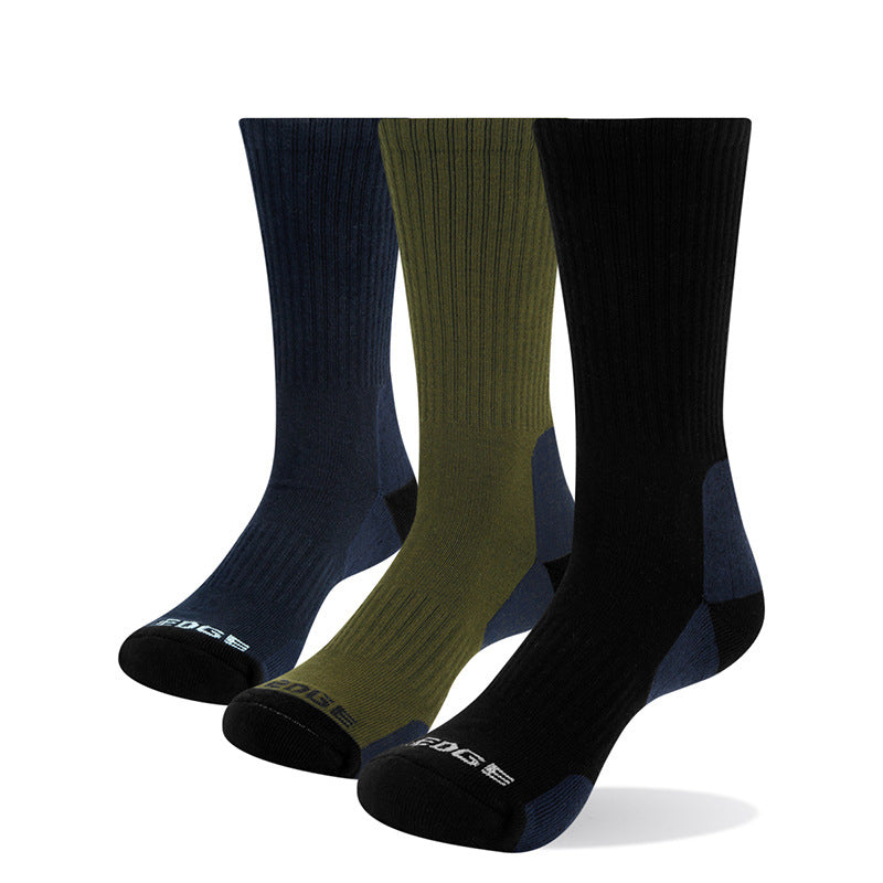 Men's Combed Cotton Mid-Tube Sports Socks – 4 Colours