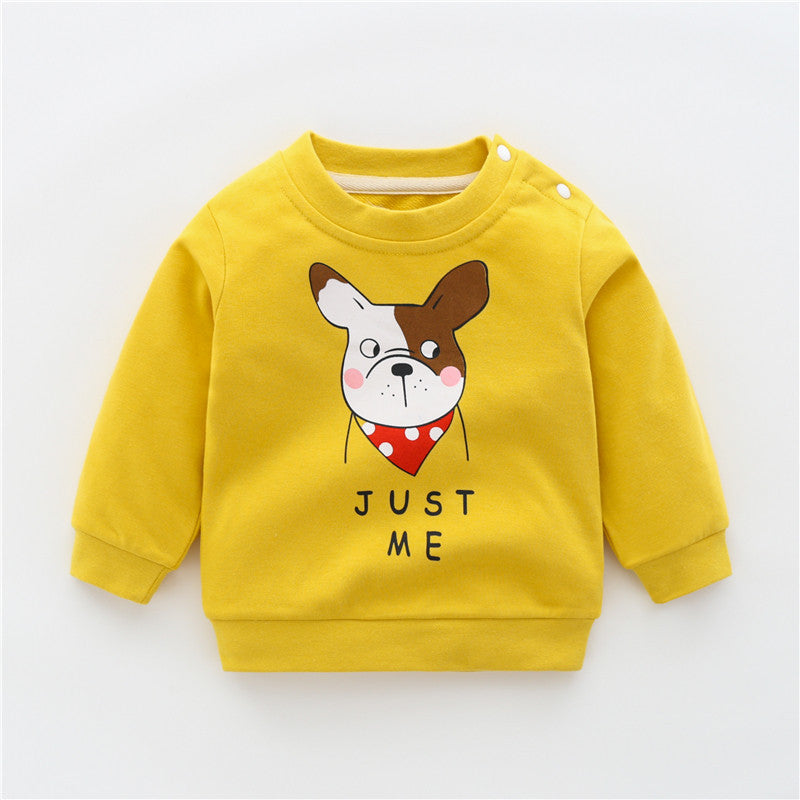 Children's Yellow Dinosaur Cartoon Sweatshirt | Baby & Toddler Top