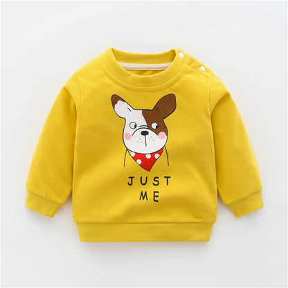 Children's Yellow Dinosaur Cartoon Sweatshirt | Baby & Toddler Top