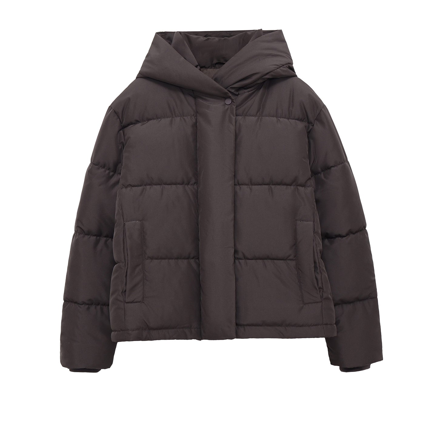 Women's Two-Tone Hooded Padded Jacket – 3 Colours | Sizes XS–L