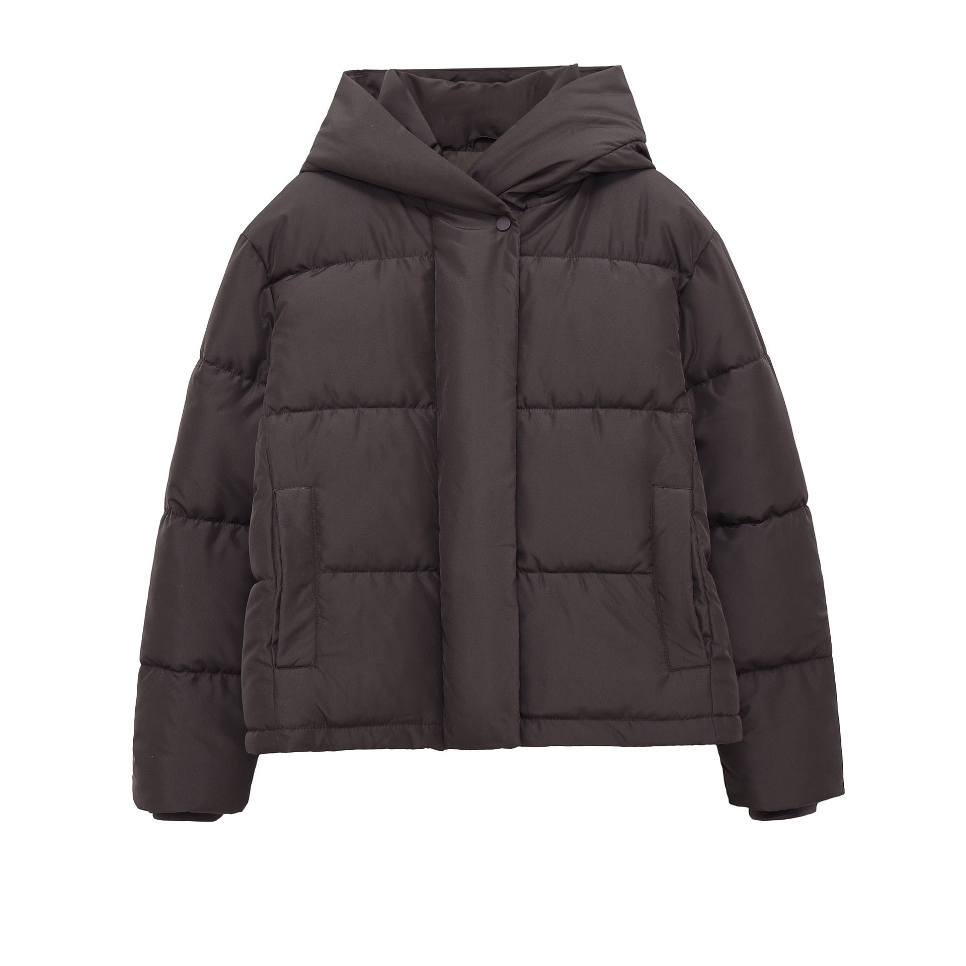 Women's Two-Tone Hooded Padded Jacket – 3 Colours | Sizes XS–L