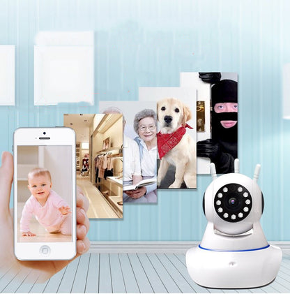 Indoor WiFi Security Camera with Night Vision & Remote Monitoring
