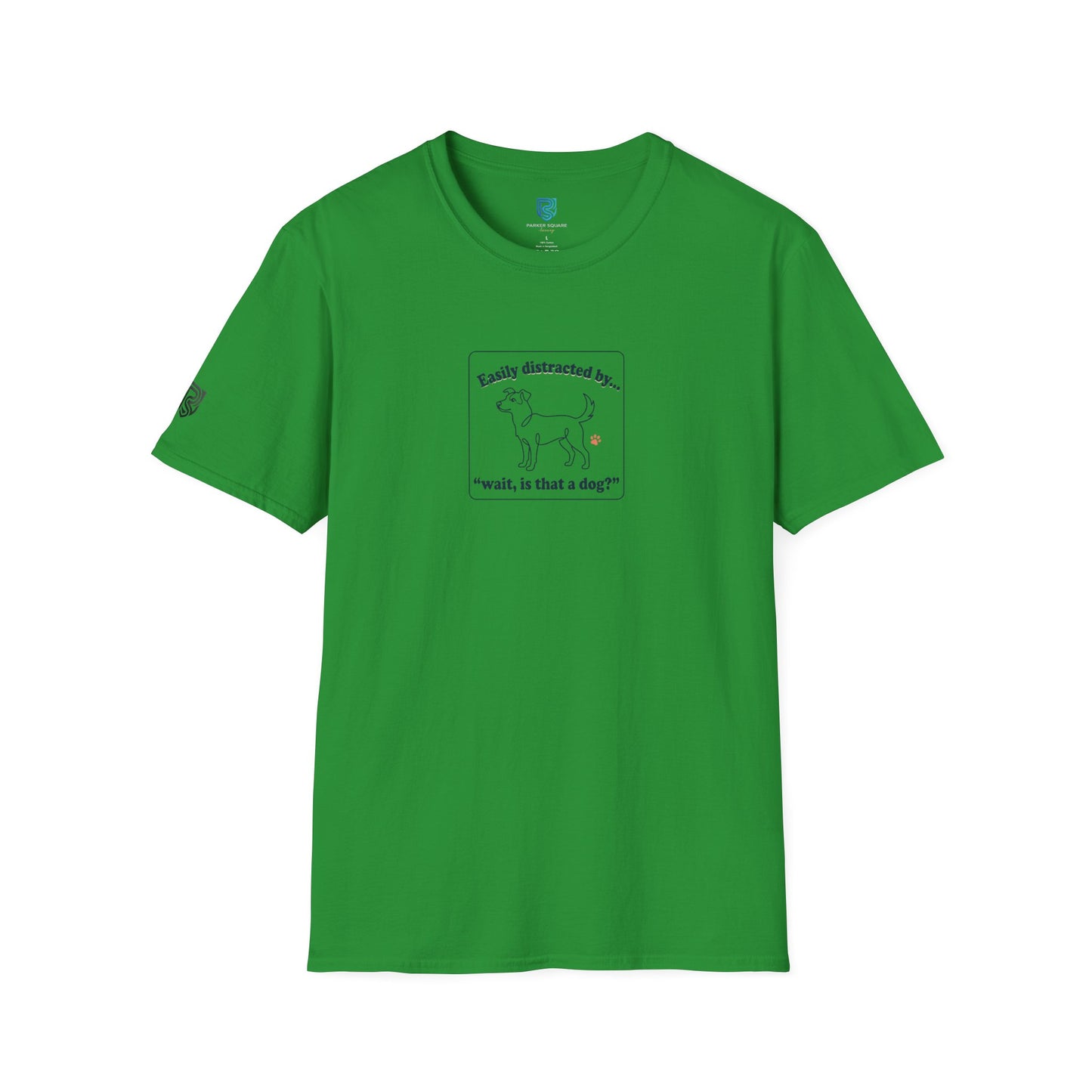 'Easily Distracted By…wait, is that a dog?' Cartoon Dog Graphic Tee