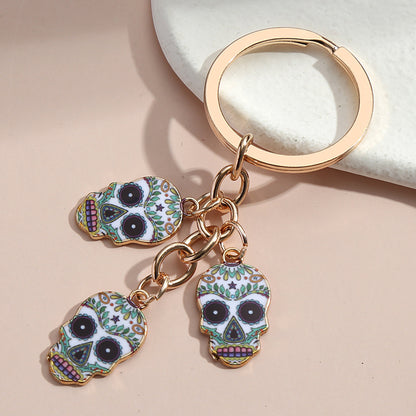 Dripping Oil Alloy Charm Keychain | Owl, Ladybug & Ghost Face | JP Collections