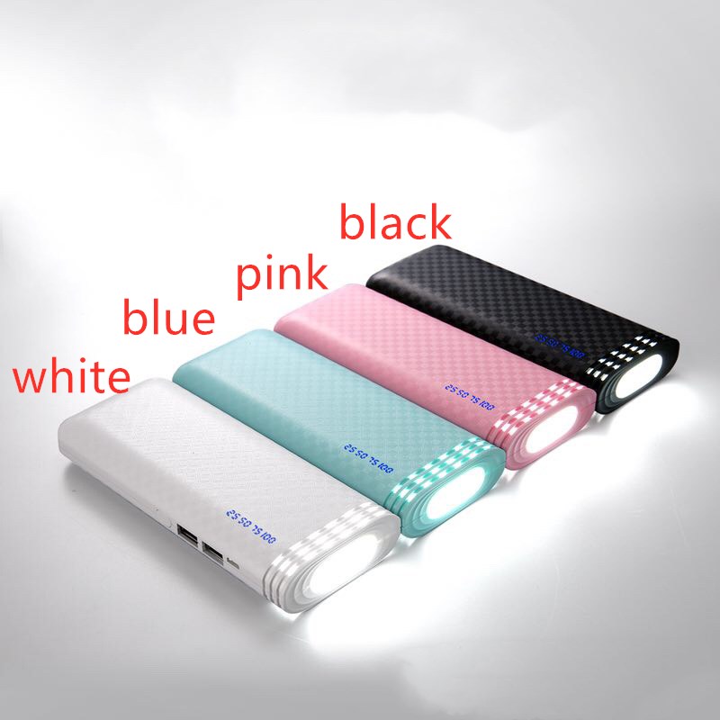 Cosmic Lighthouse Power Bank – 10000mAh LED Indicator Blue, White, Pink & Black