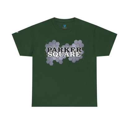 Parker Square T‑Shirt — Retro Campus Logo Tee