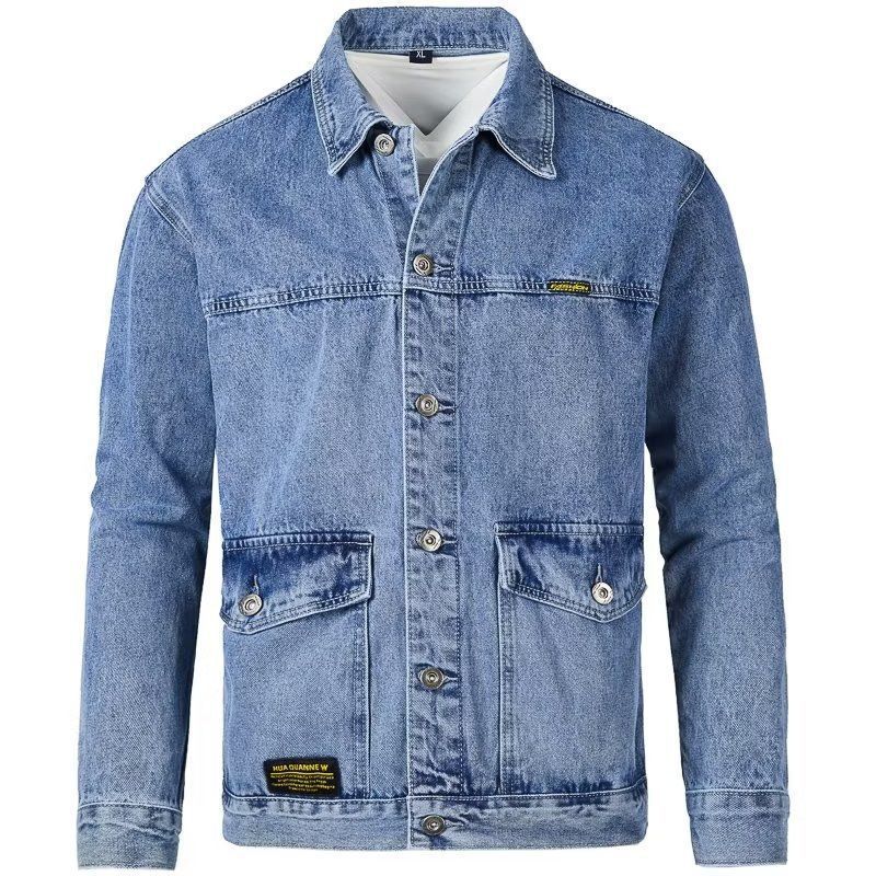 Men's Slim-Fit Denim Jacket | Cotton-Lined Casual Outerwear M–4XL