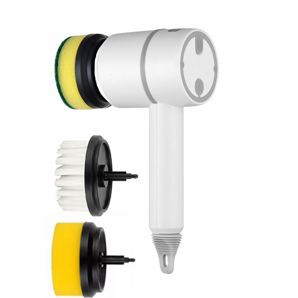 Electric Spin Scrubber Brush — USB Rechargeable Power Cleaning Brush with Interchangeable Heads