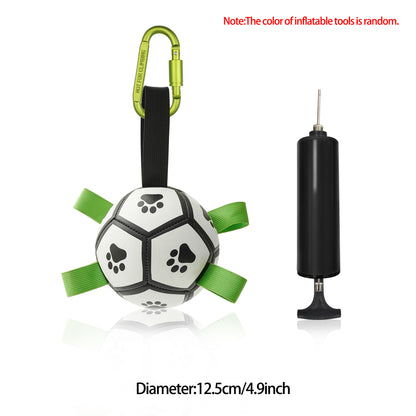 Interactive Dog Football Toy | PU Soccer Ball for Dogs