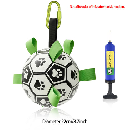 Interactive Dog Football Toy | PU Soccer Ball for Dogs