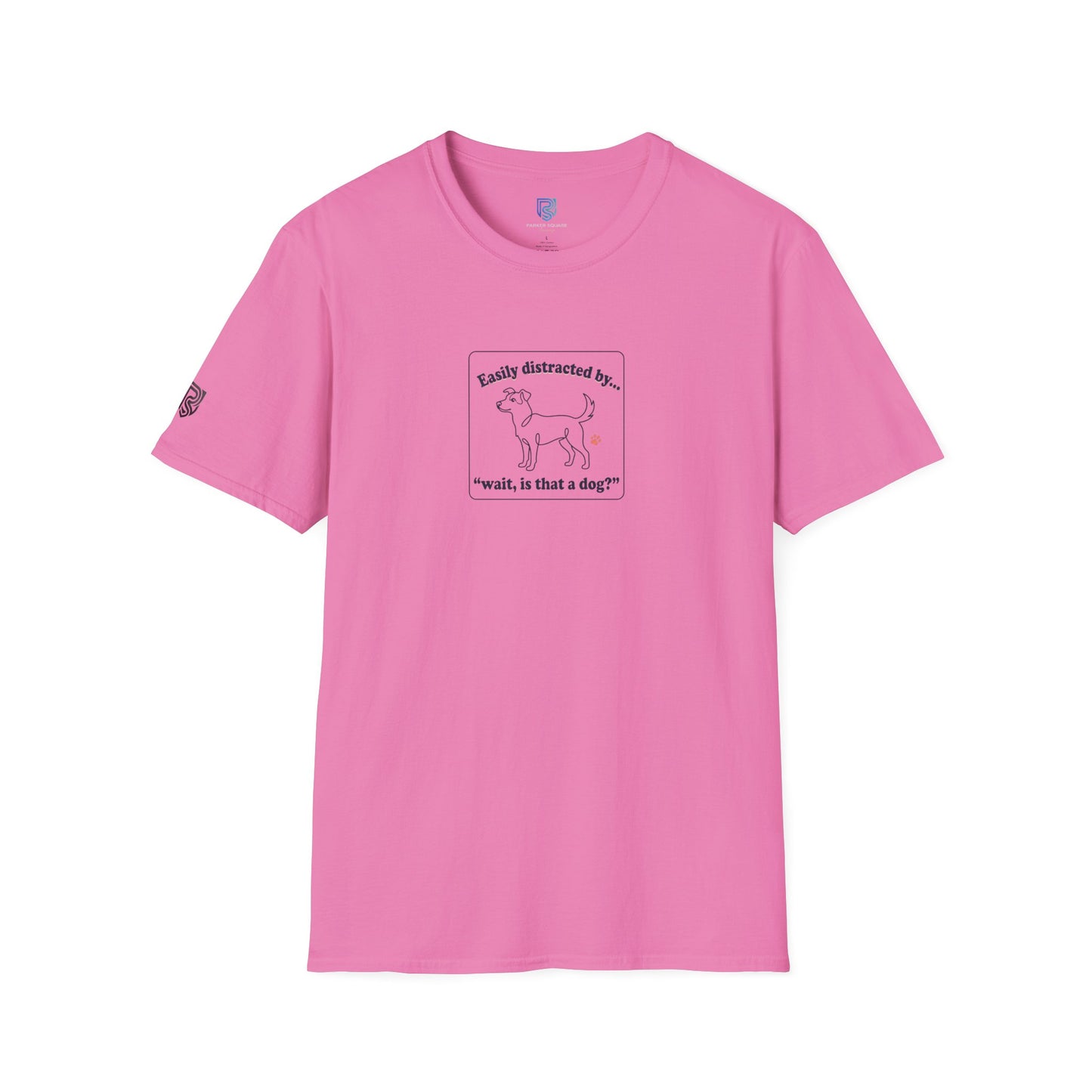 'Easily Distracted By…wait, is that a dog?' Cartoon Dog Graphic Tee