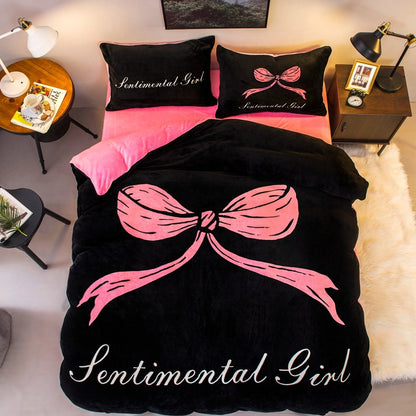French Velvet Flannel Bedding Set | 4 Piece | 19 Prints