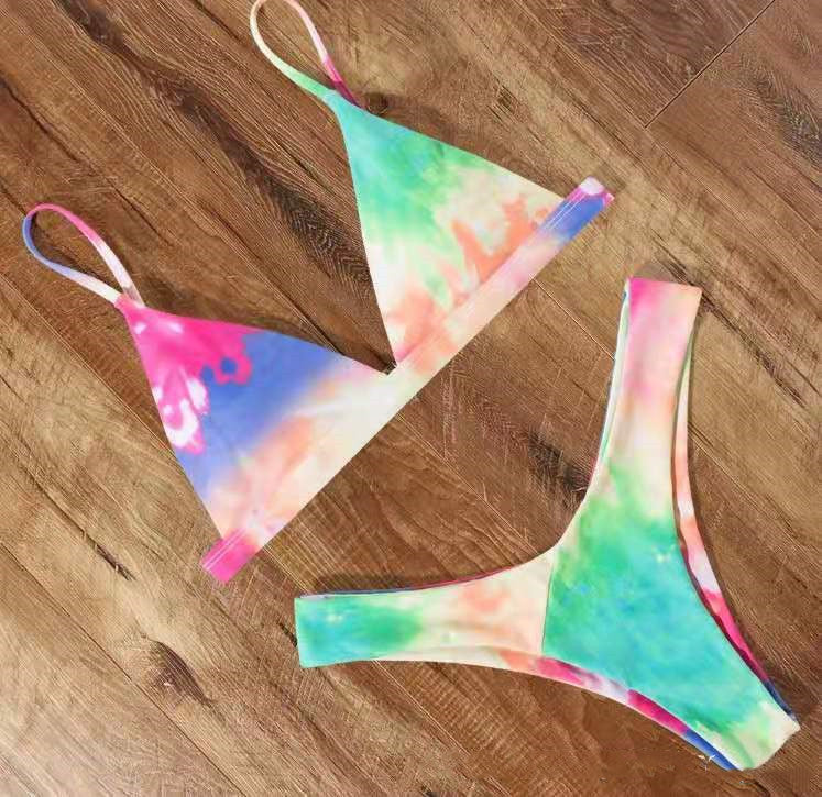 Women's Strappy Swimsuit | Solid Colour Nylon Swimwear with Chest Pad