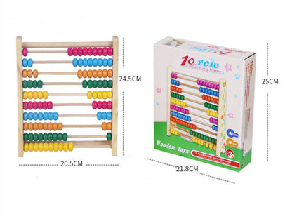 Wooden Maths Learning Frame Counting Abacus for Kids Ages 3+ - JParker Collections