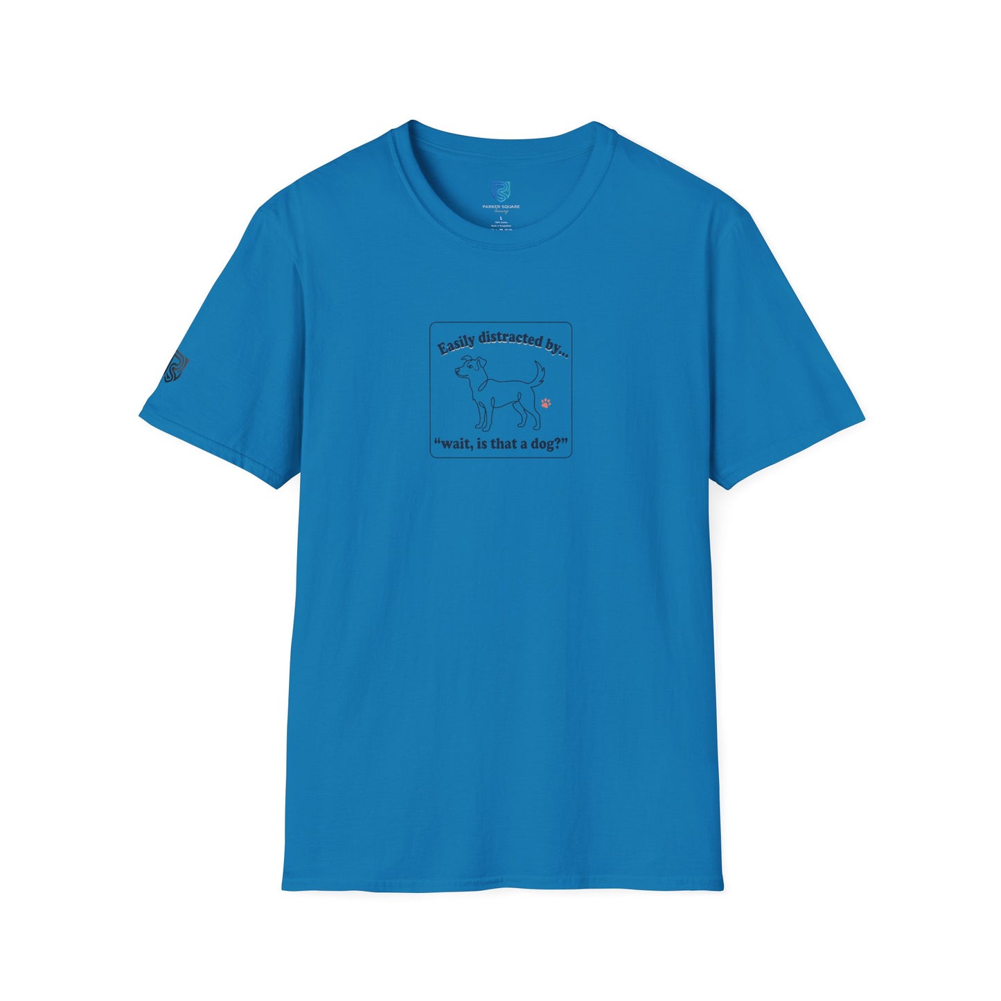 'Easily Distracted By…wait, is that a dog?' Cartoon Dog Graphic Tee