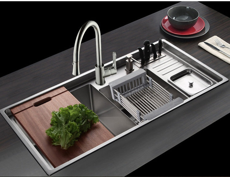 Stainless Steel Sink Drain Rack – Over-Sink Drainer Basket