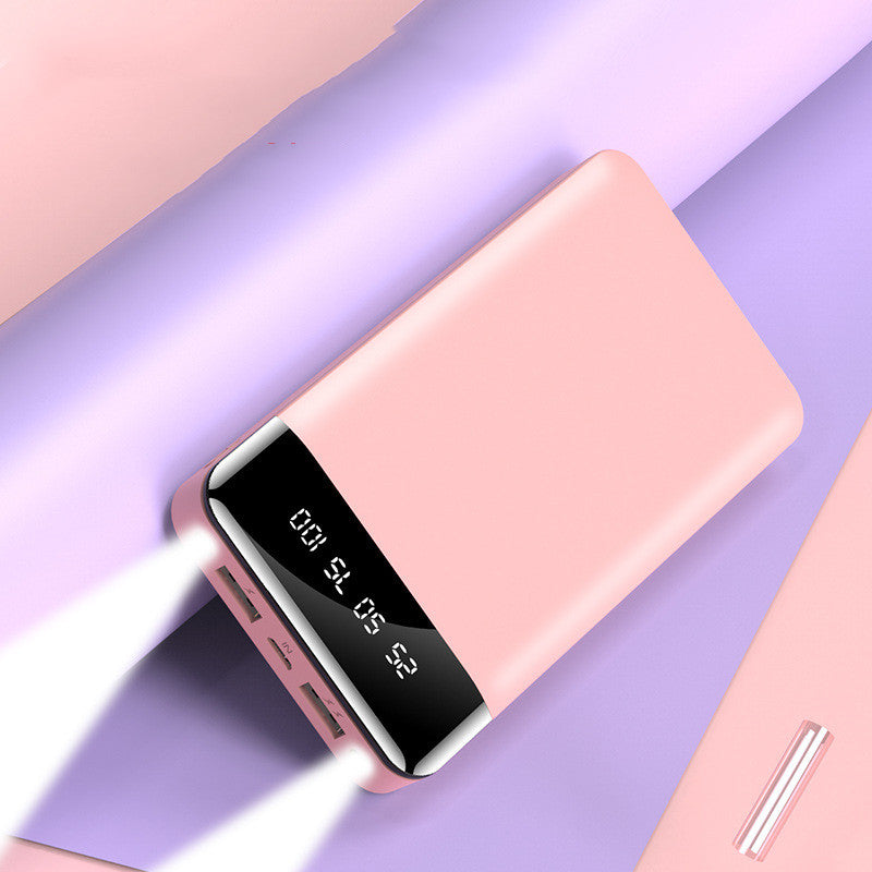 Portable Power Bank LCD Display Dual USB 6,000-20,000mAh Green Black Pink White
