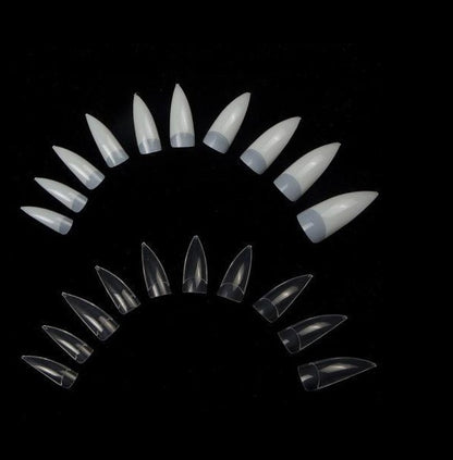 100-Piece Stiletto Nail Tips – Long Pointed Extensions
