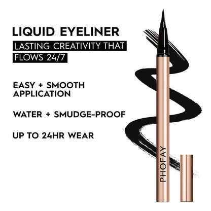 Waterproof Liquid Eyeliner Black | Long-Lasting Precision Liner
