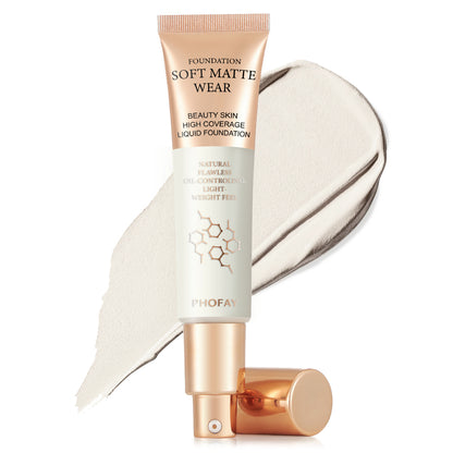 Full Coverage Liquid Foundation | Oil-Control, 10 Shades