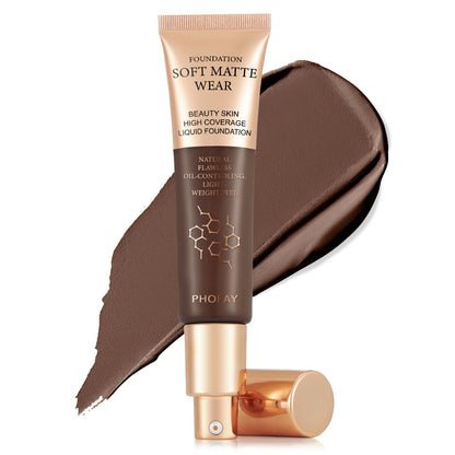 Full Coverage Liquid Foundation | Oil-Control, 10 Shades