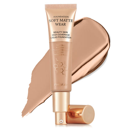 Full Coverage Liquid Foundation | Oil-Control, 10 Shades